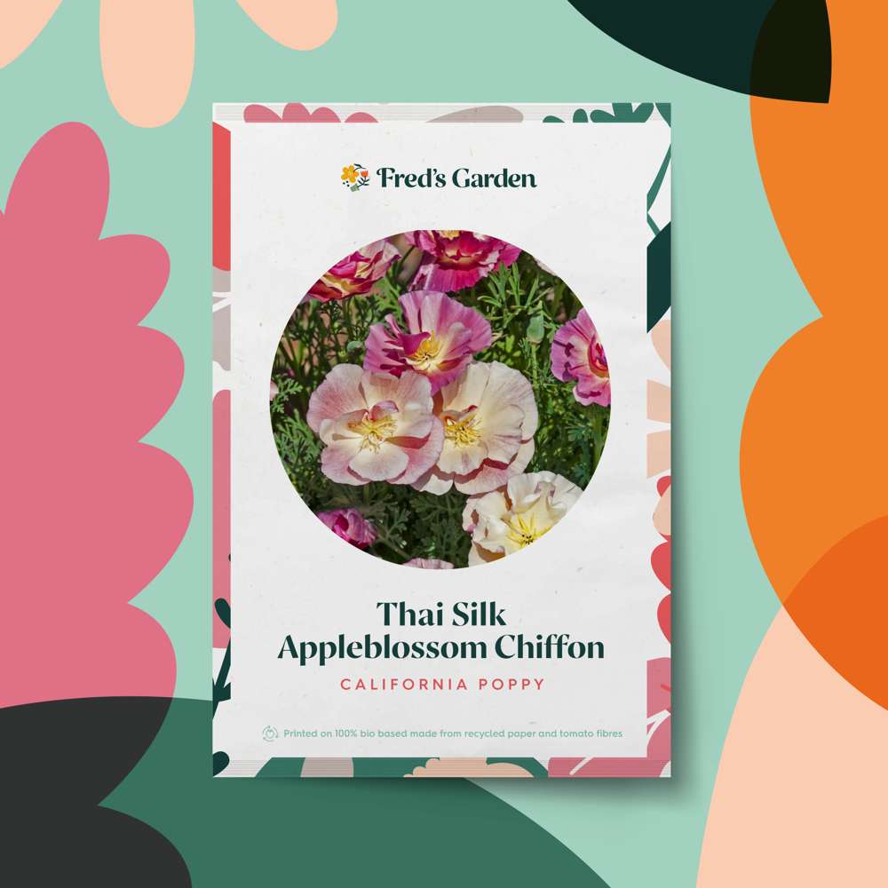 Californisk Guldvalmue 'Appleblossom Chiffon' (frø)